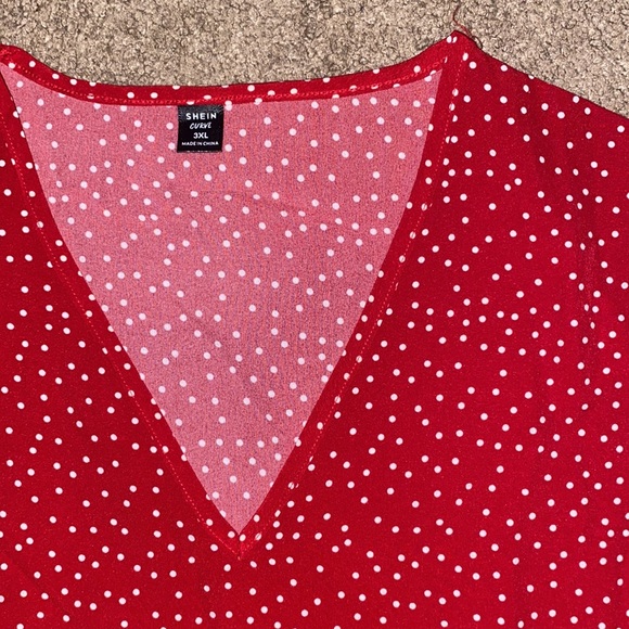 SHEIN Polka Dot Blouse - Picture 2 of 5